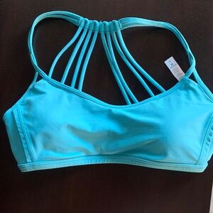 Lululemon Athletica Turquoise Strappy Bikini Top